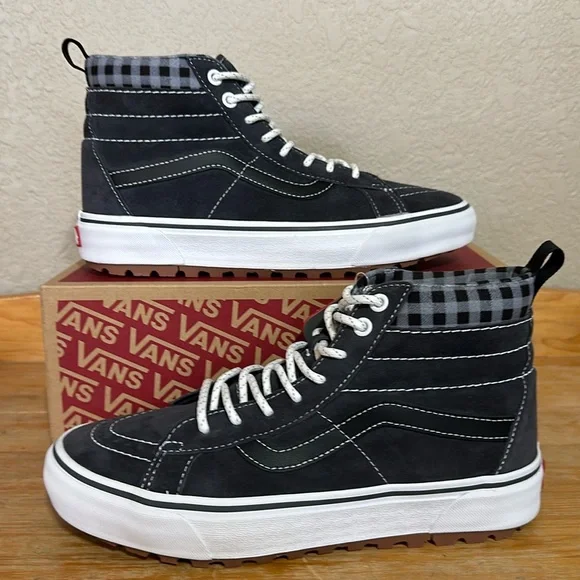 Vans | Shoes | Vans Sk8hi Mte Plaid Grey White Ultra Cush 